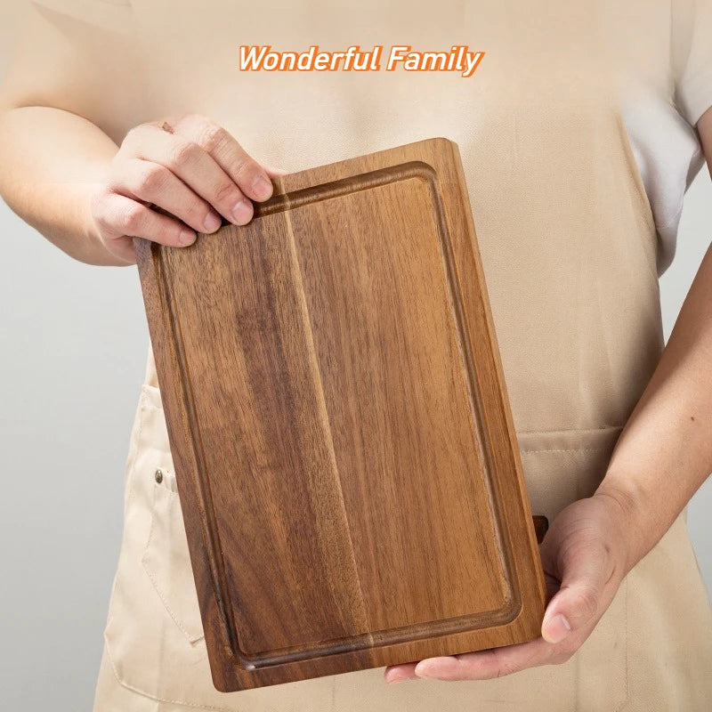 Beech & Walnut Wooden Chopping Block