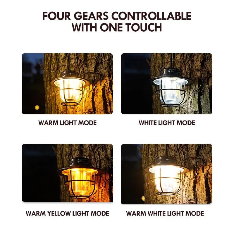 Retro Rechargeable LED Camping Lantern