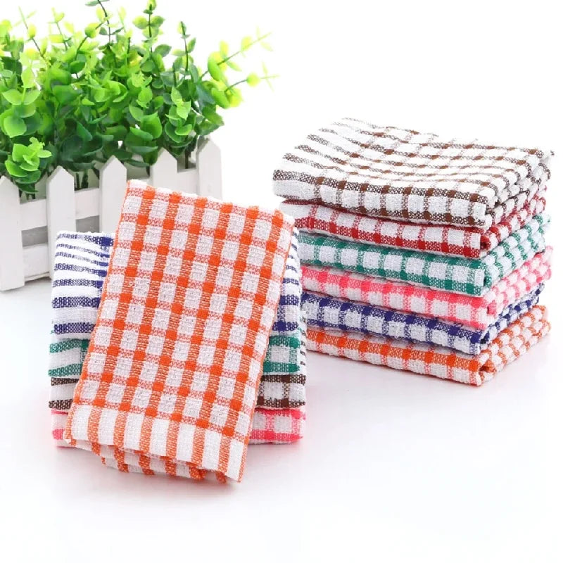 Absorbent Cotton Kitchen Tea Towels – 6 Pack
