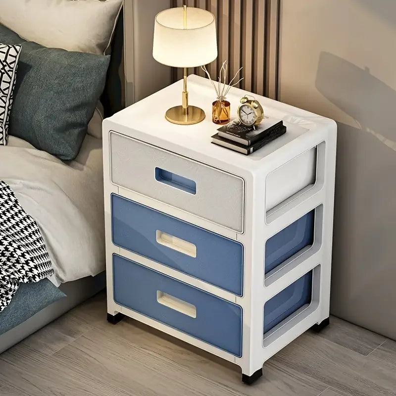 Modern Minimalist Bedside Table with Drawers