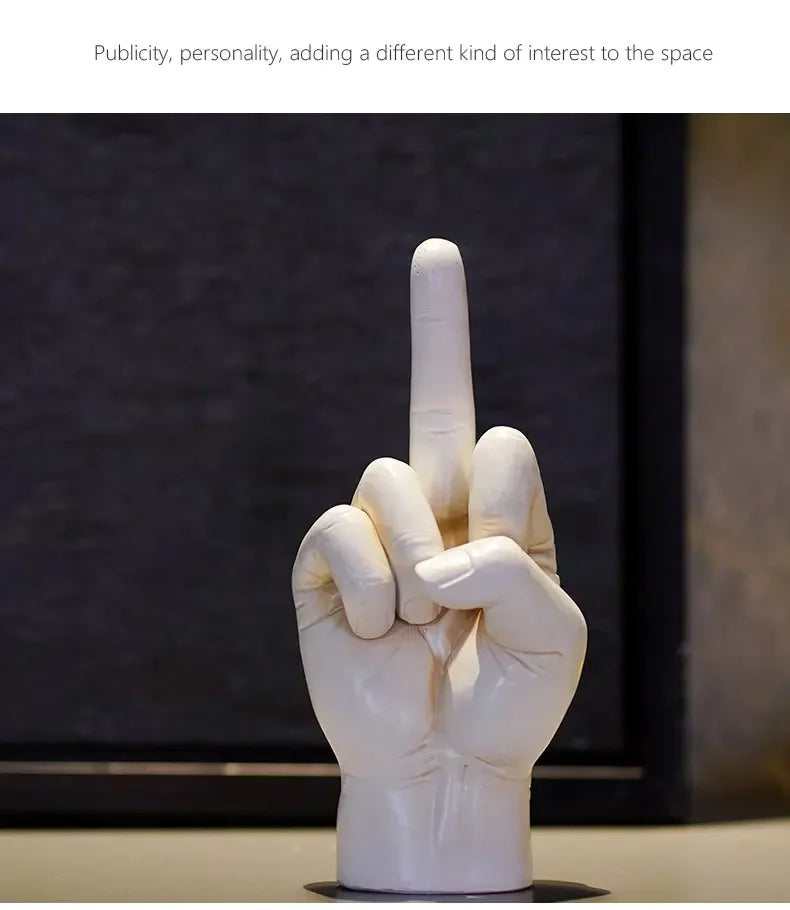 Resin Middle Finger Desk Ornament