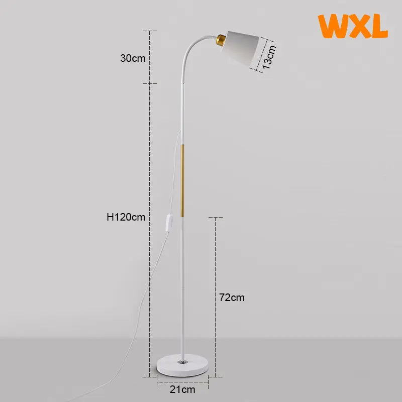 Wrought Iron Adjustable LED Standing Lamp