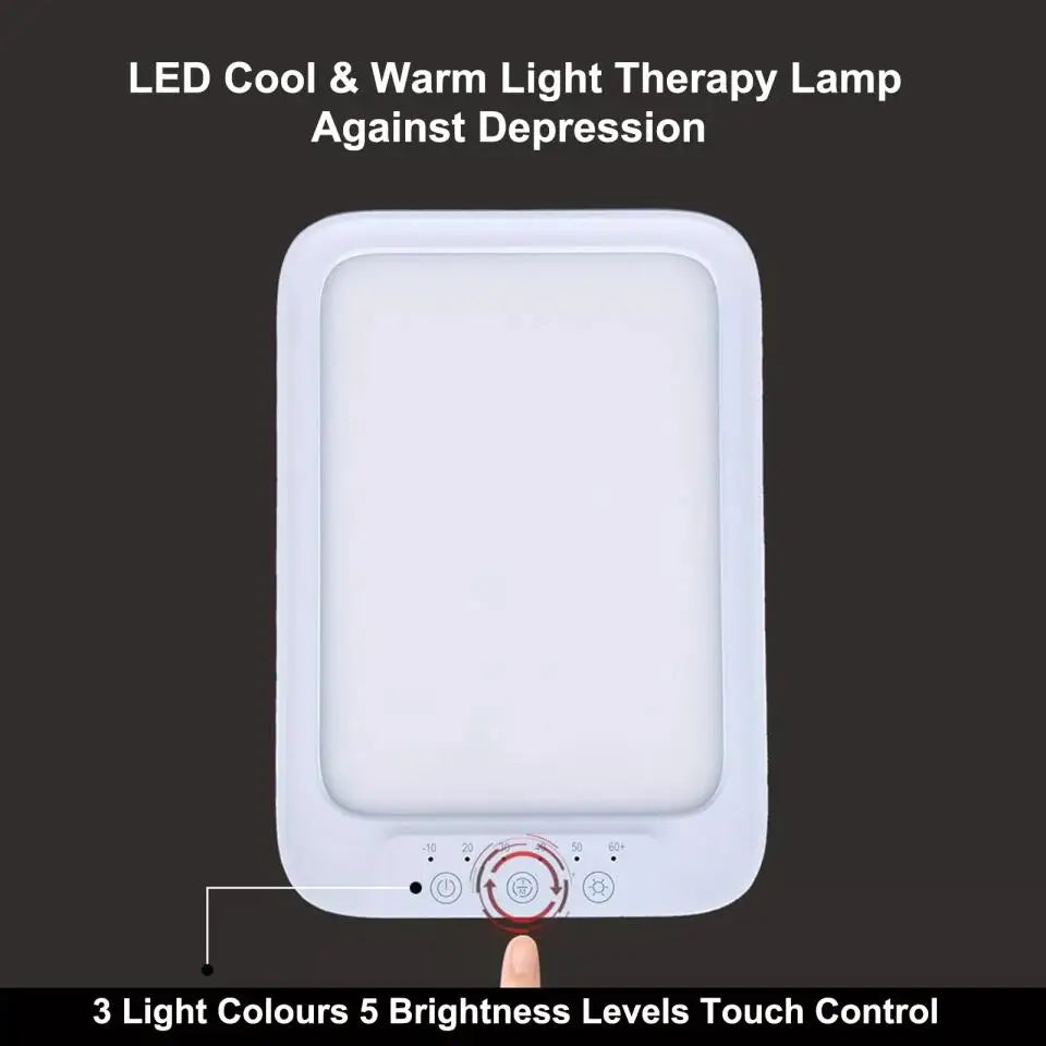 LED Light Therapy Lamp 20000 Lux – 3 Colours & 5 Brightness Levels