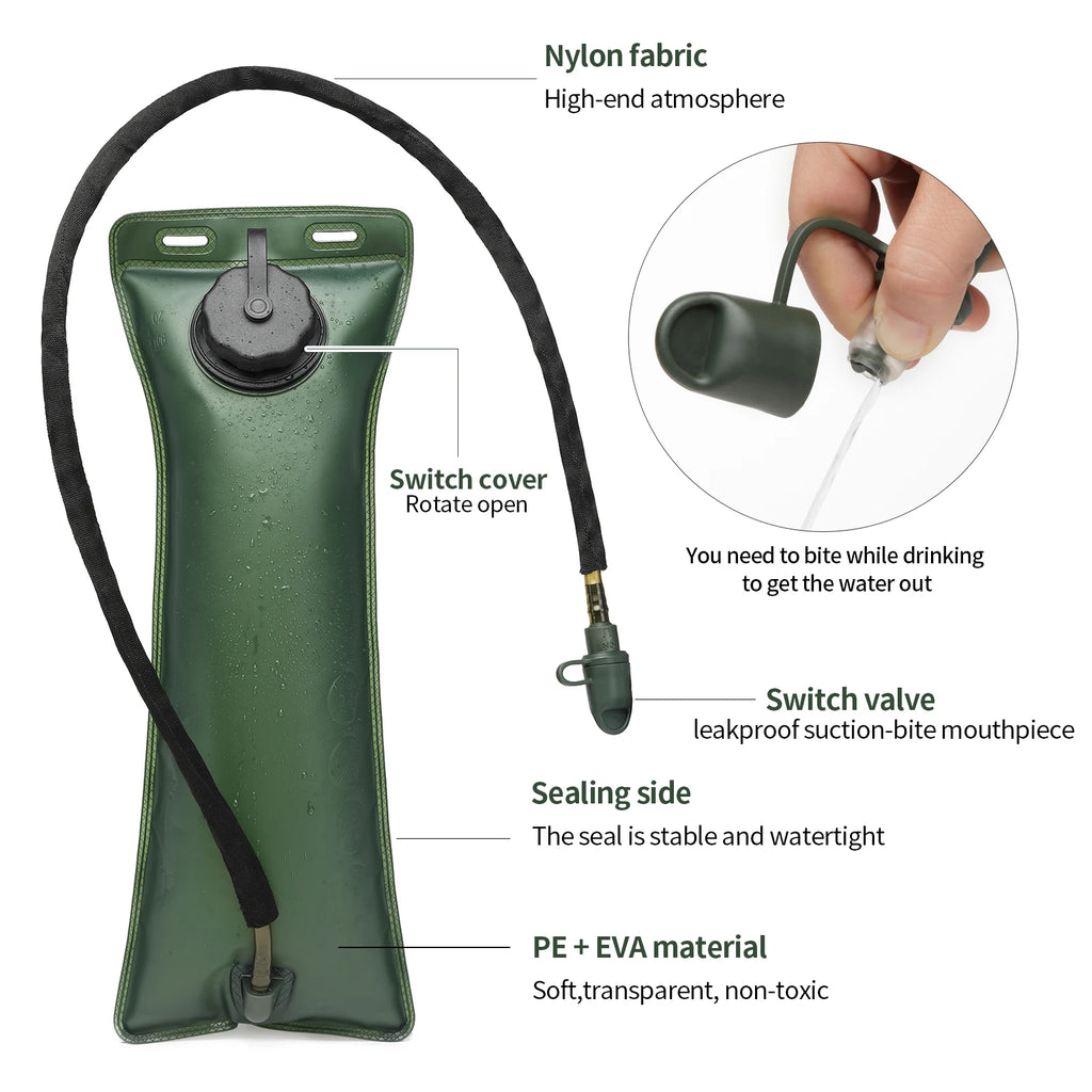 Tactical Military Hydration Pack – 3L Bladder