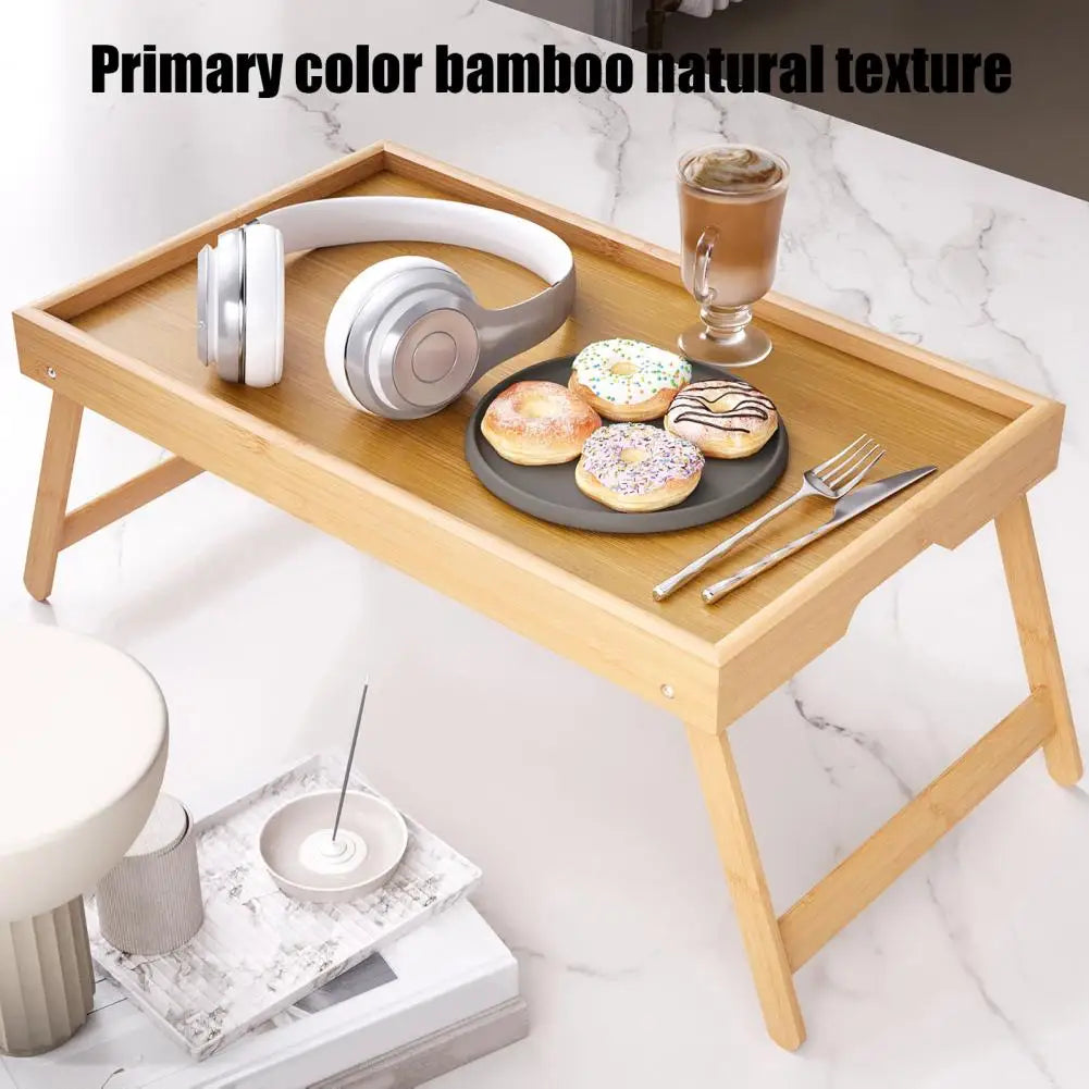 Folding Bamboo Bed Tray Table