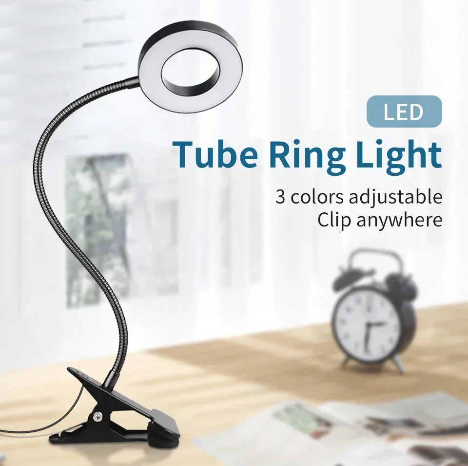USB Clip-On LED Desk Lamp – 3 Colours