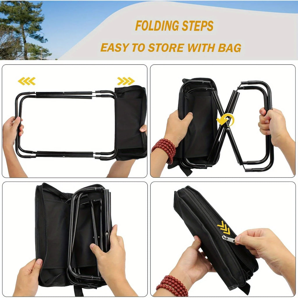 Portable Shoulder Bag Camping Folding Stool