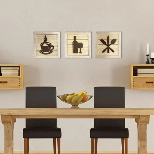 3-Piece Modern Framed Wall Art Set