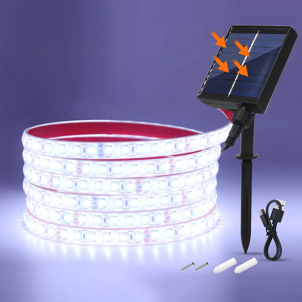Solar Waterproof Outdoor LED Strip Light