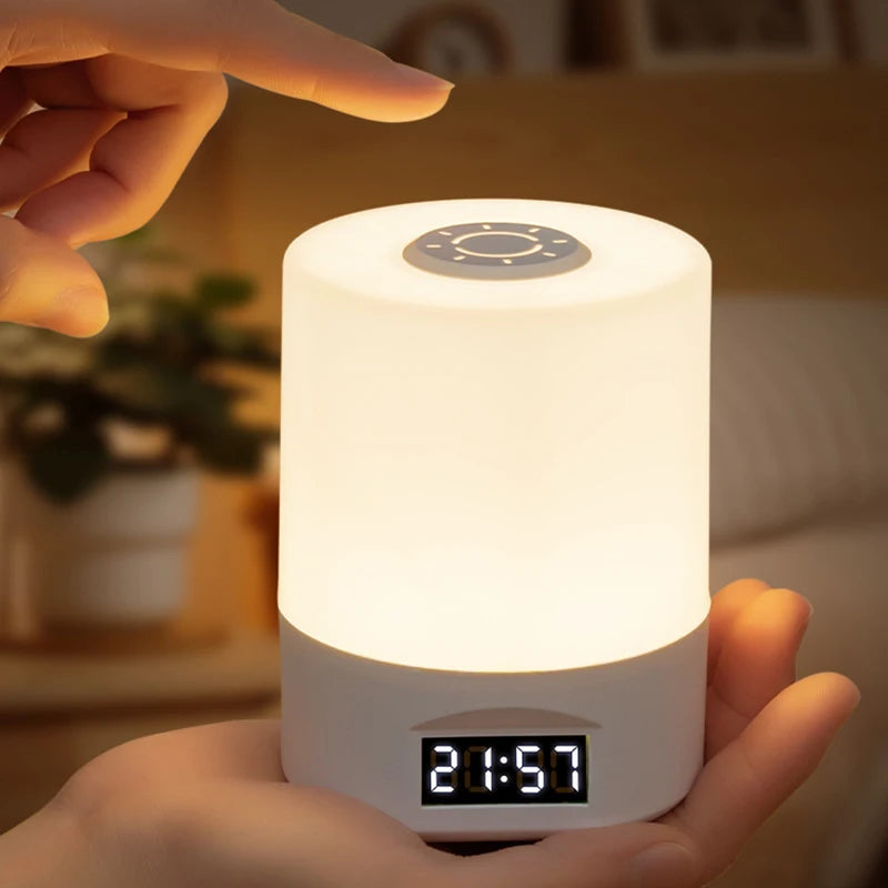 LED Touch Desk Lamp with Clock & Calendar