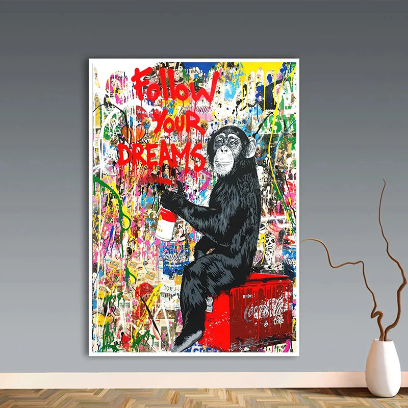 Banksy Graffiti Street Art Canvas Print