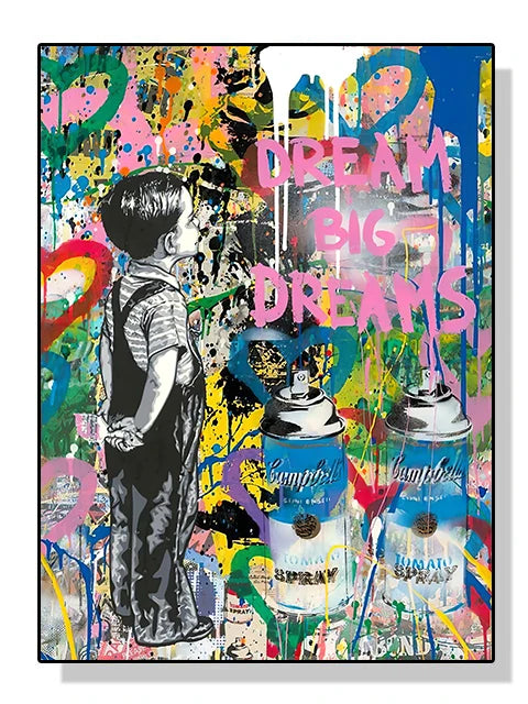 Banksy Graffiti Street Art Canvas Print
