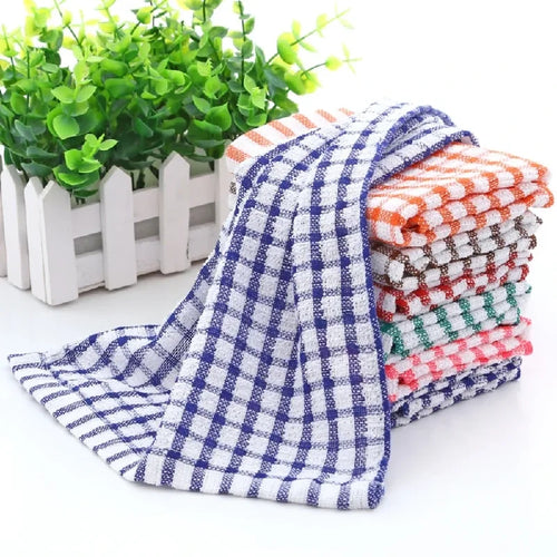 Absorbent Cotton Kitchen Tea Towels – 6 Pack