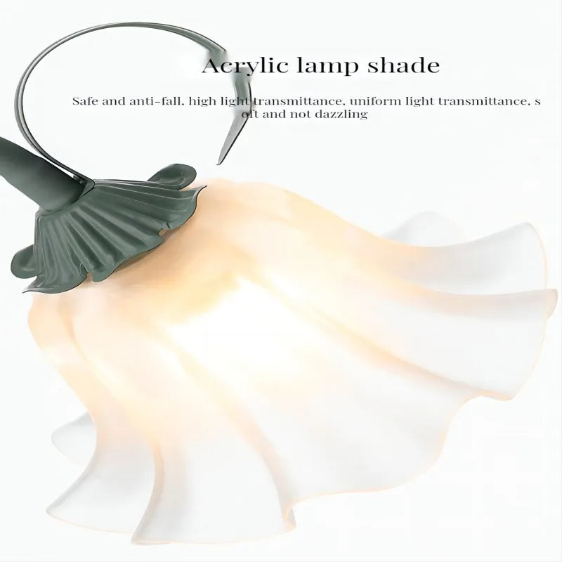 3-Head Lily Floor Lamp with Foot Switch