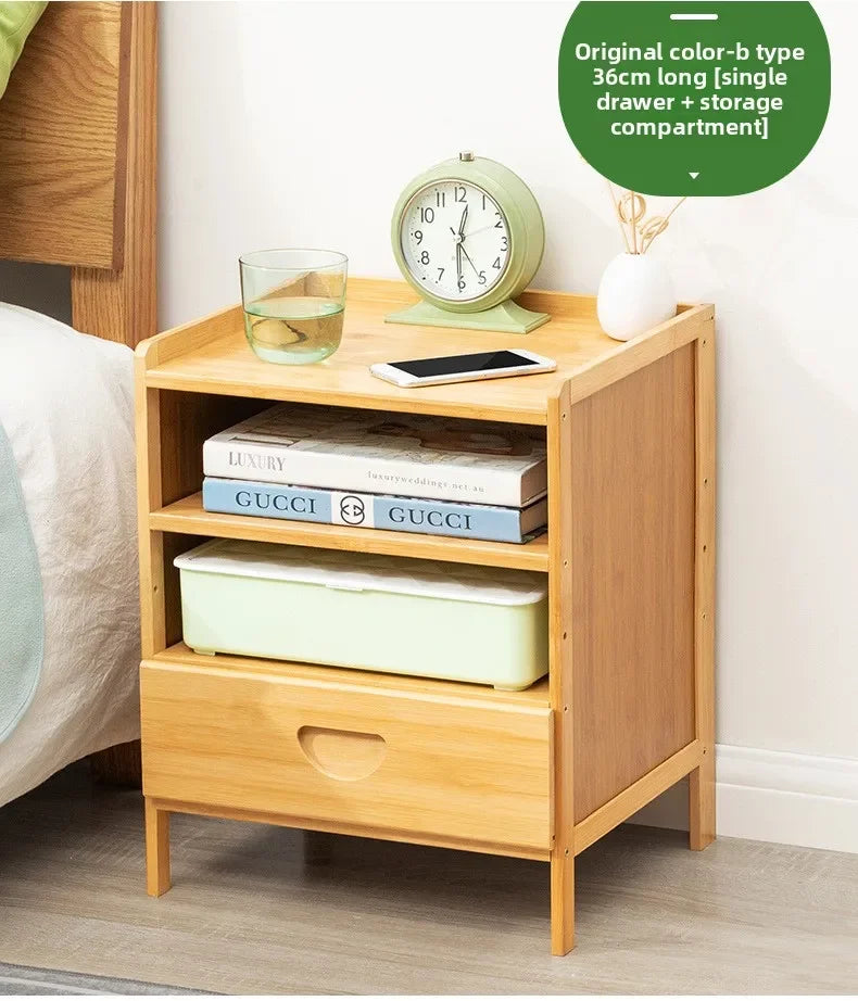 Nordic Solid Wood Mini Bedside Cabinet