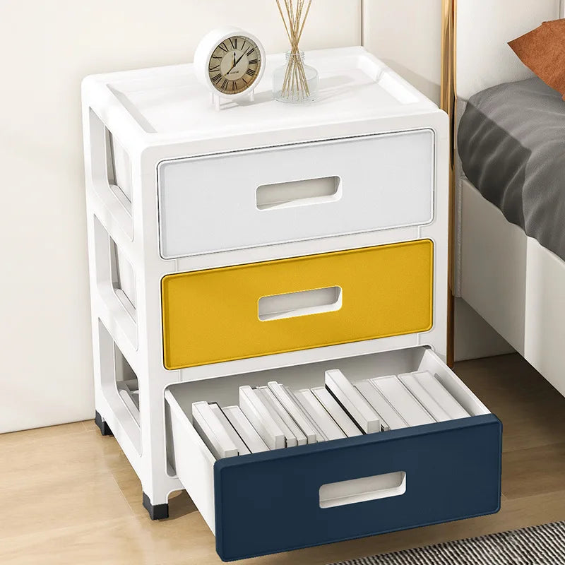 Modern Minimalist Bedside Table with Drawers