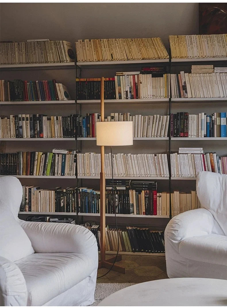Japanese Retro Fabric Adjustable Floor Lamp