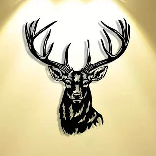 Elegant Deer Metal Wall Art