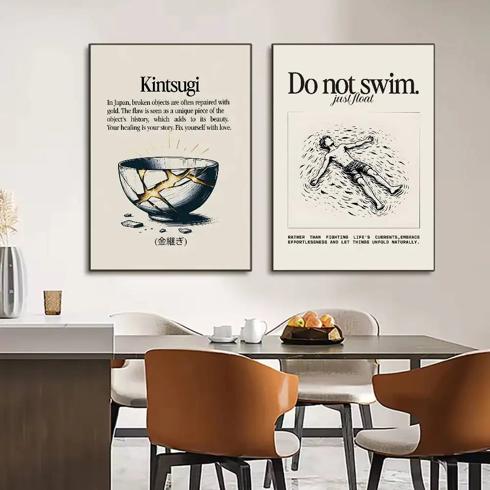 Life Attitude Quotes Waterproof Wall Poster
