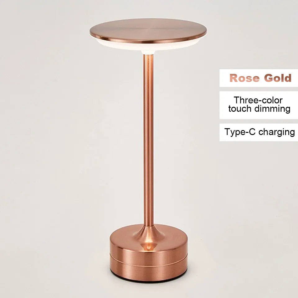 LED Touch Sensor Table Lamp – USB Rechargeable