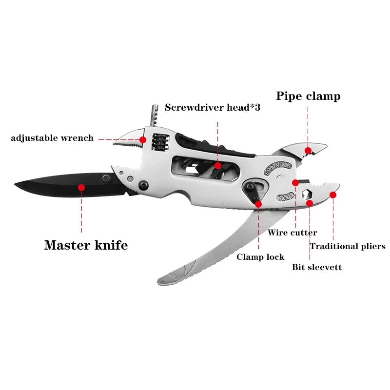 Multi-Tool Survival Knife & Pliers Set