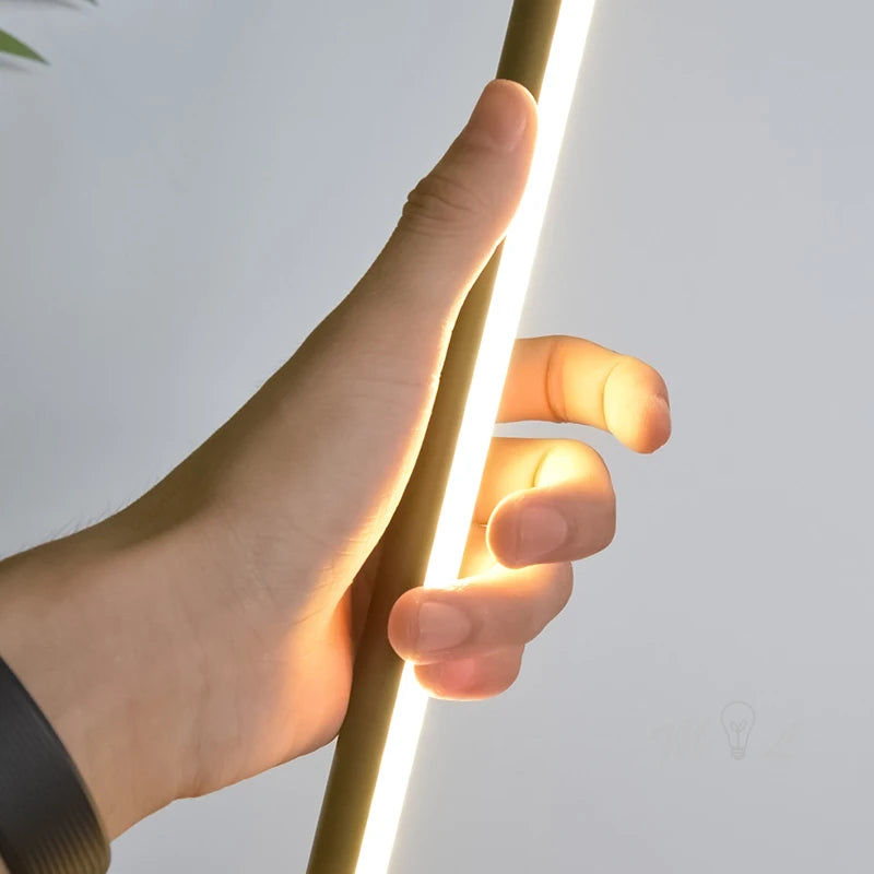 Nordic Gold Minimalist LED Floor Lamp