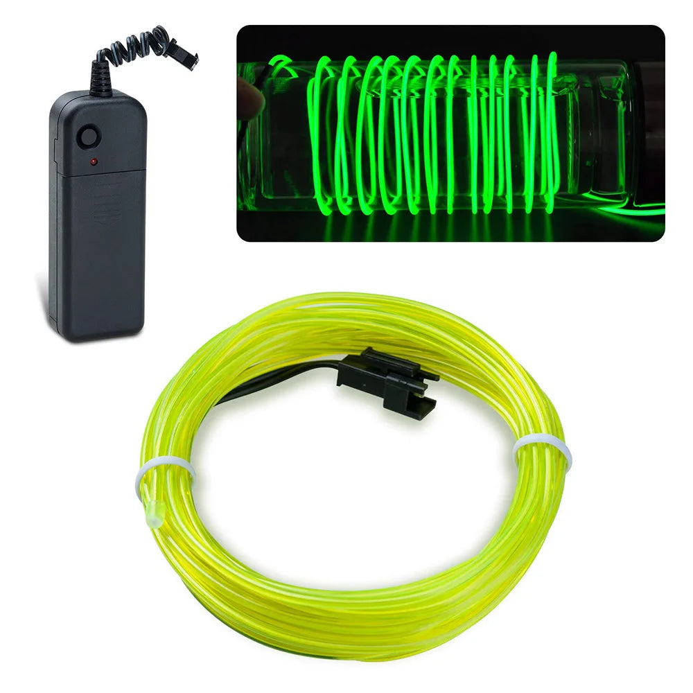 Neon Glow LED Wire Light Strip – Multicolour