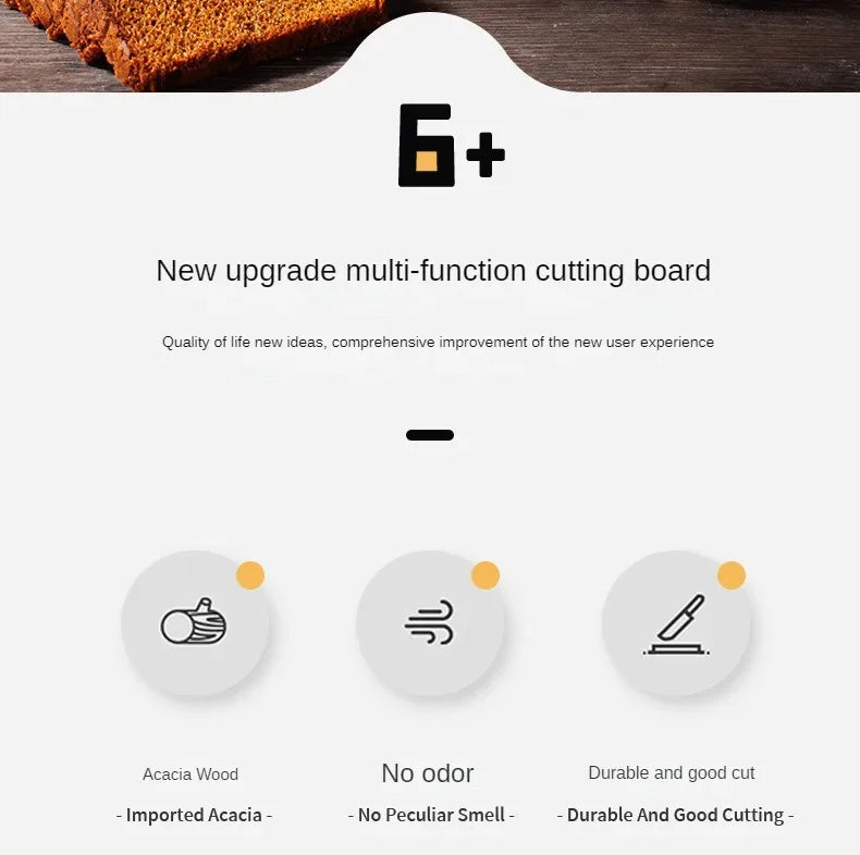 Premium Acacia Wood Splicing Cutting Board