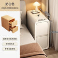 Solid Wood Bedside Table with 2 Drawers