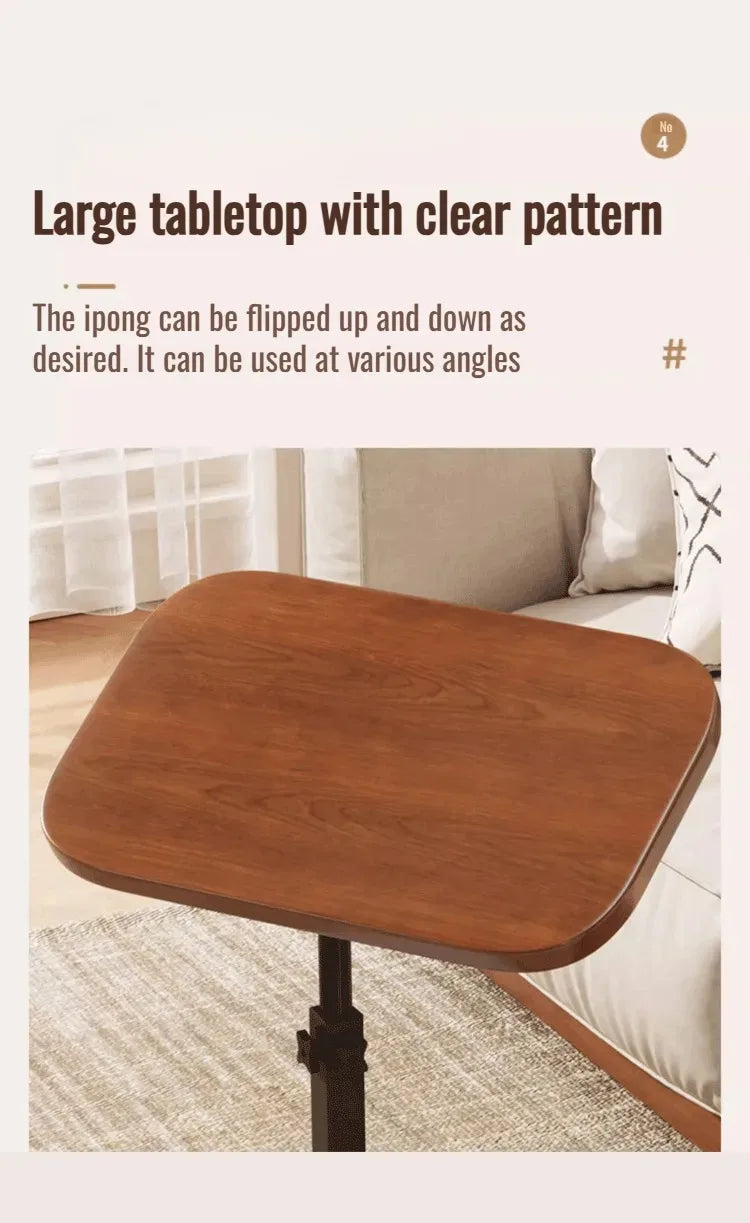 Foldable Mobile Lift Bedside Table