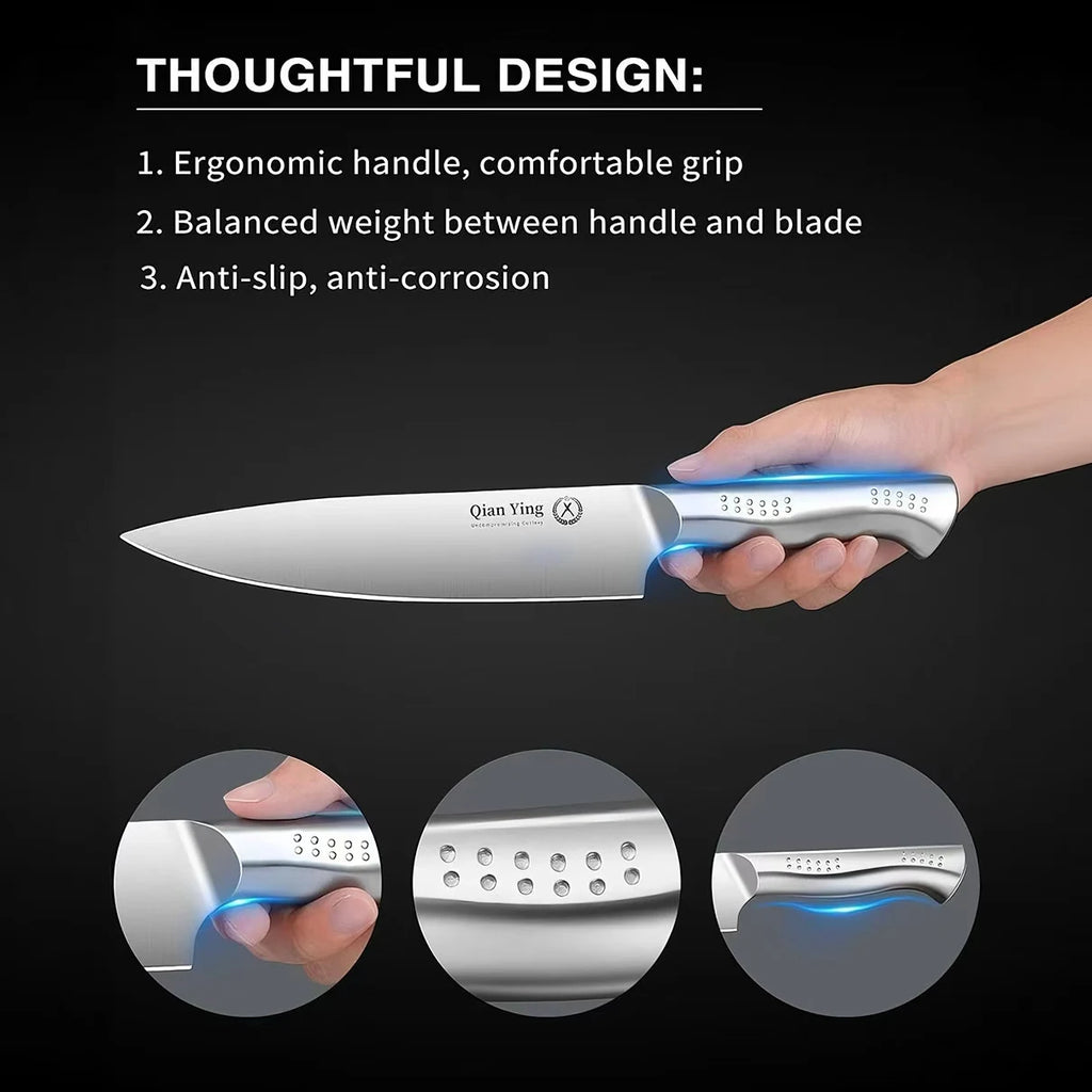 14-Piece Stainless Steel Kitchen Knife Set