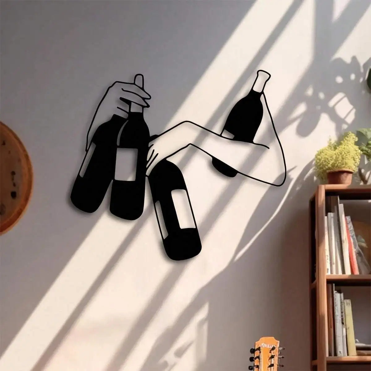 Modern Black Silhouette Metal Wall Art