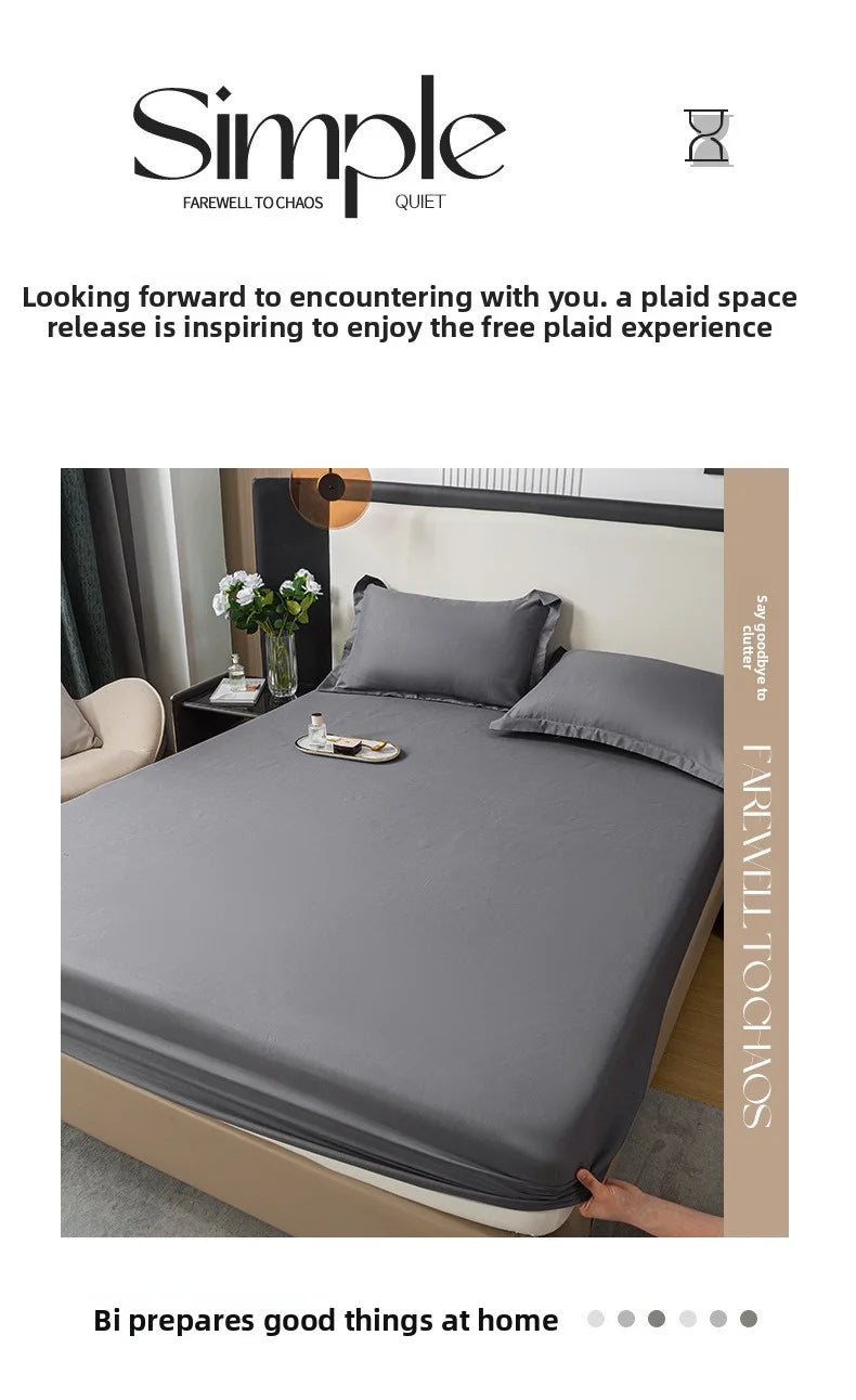 Elastic Fitted Bed Sheet – Solid Colour