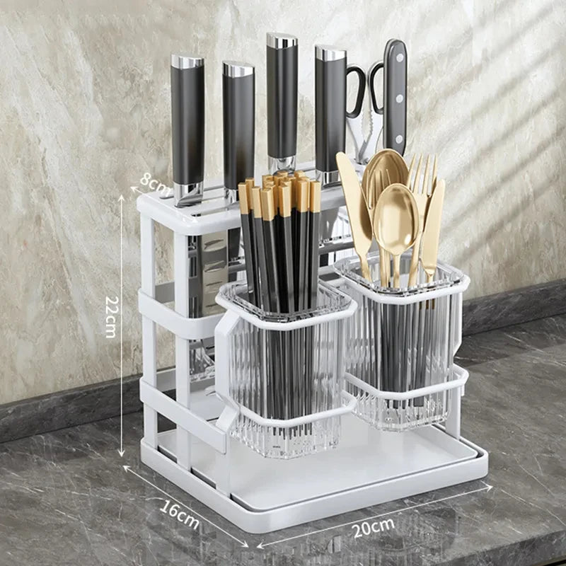 Wall-Mounted Kitchen Utensil Organizer