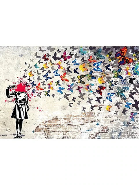 Banksy Graffiti Street Art Canvas Print