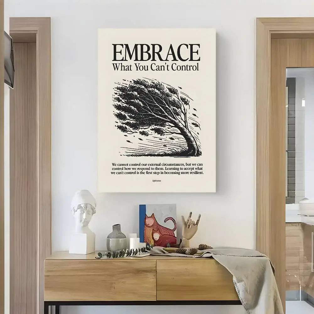 Life Attitude Quotes Waterproof Wall Poster