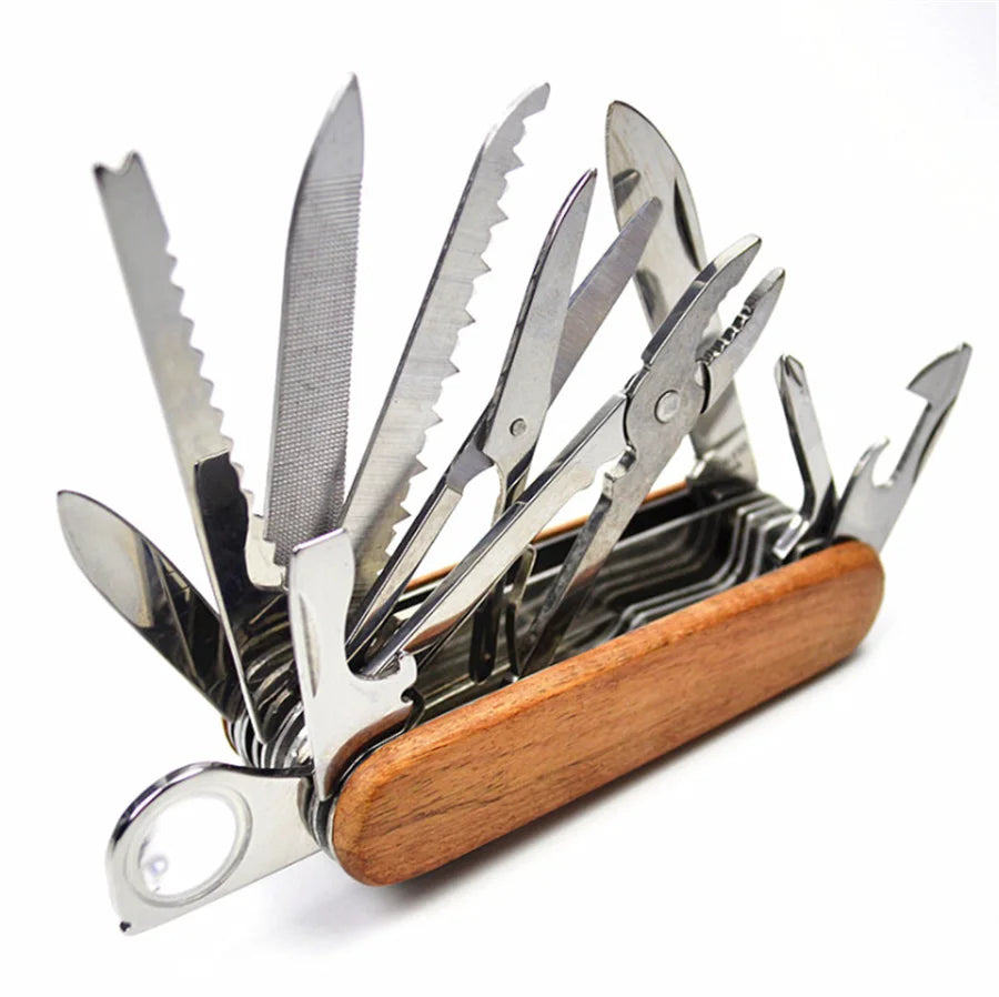 Stainless Steel Folding Multitool Pocket Knife