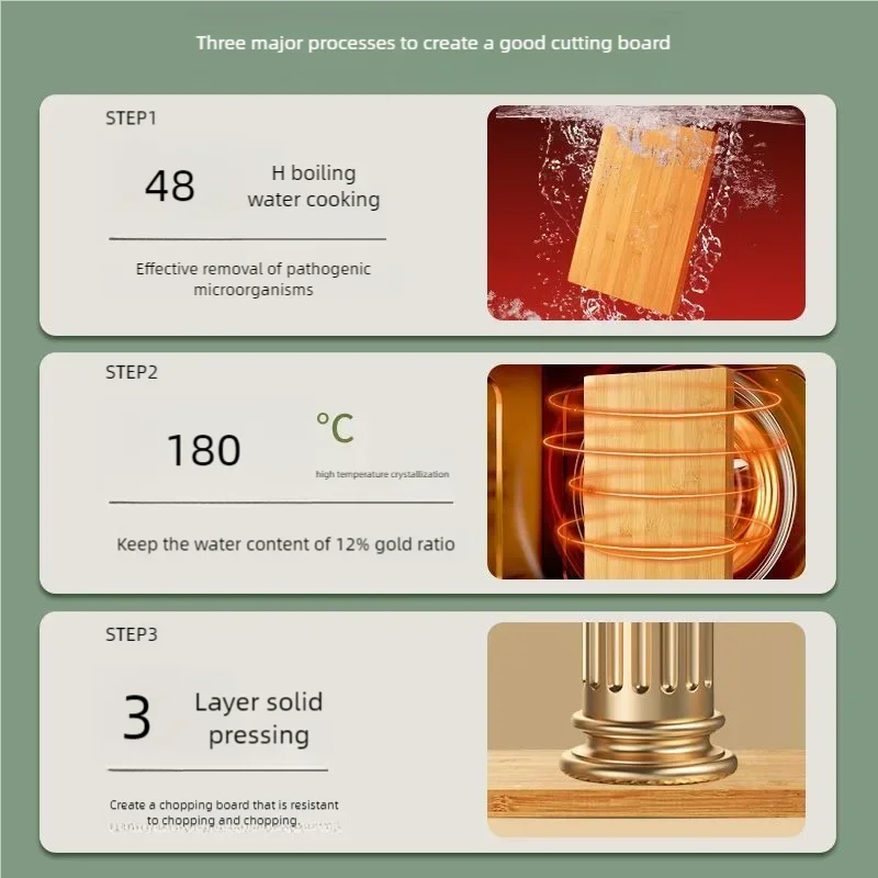Bamboo Rectangular Solid Wood Cutting Board
