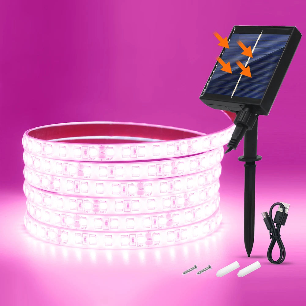 Solar Waterproof Outdoor LED Strip Light