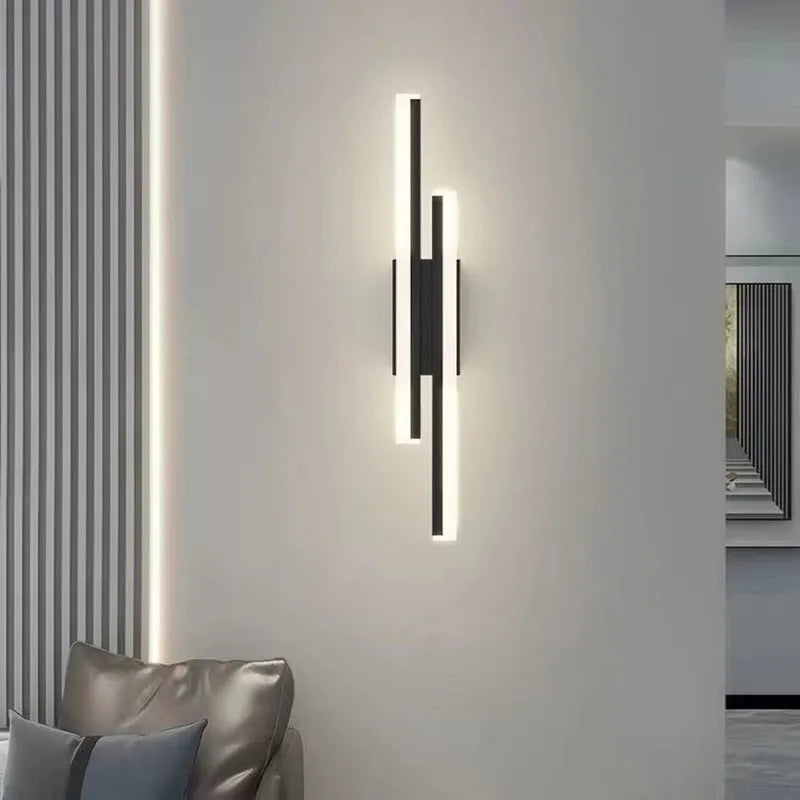 LED Bedroom Wall Sconce – Copper Pipe Acrylic Shade