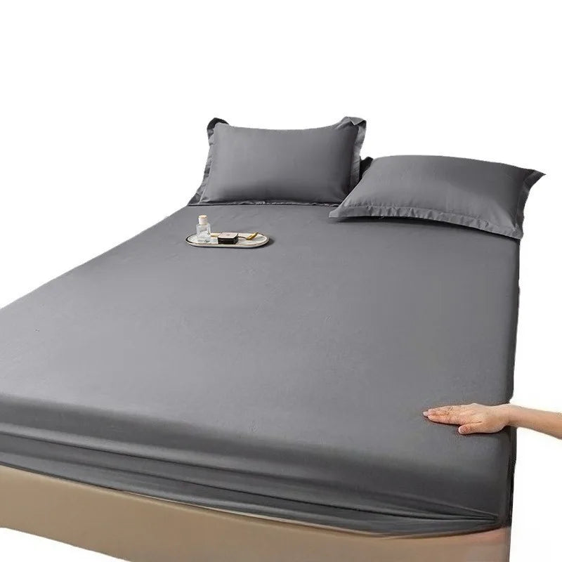 Elastic Fitted Bed Sheet – Solid Colour
