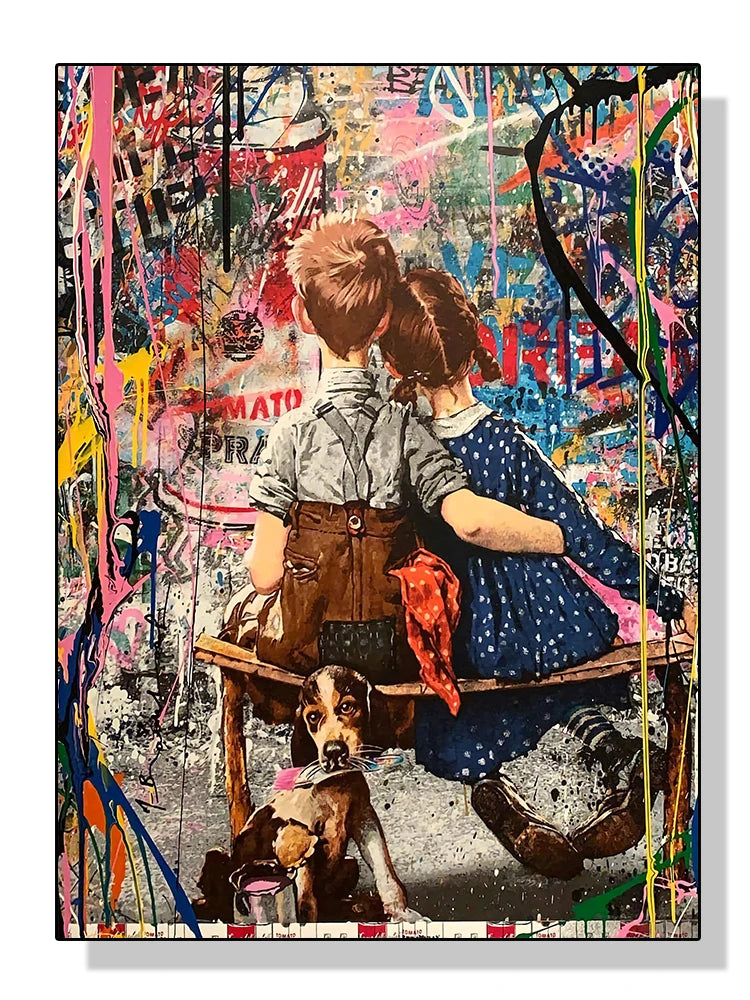 Banksy Graffiti Street Art Canvas Print