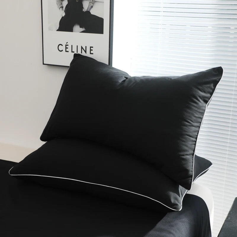 Plain Black Bedding Set – All Sizes
