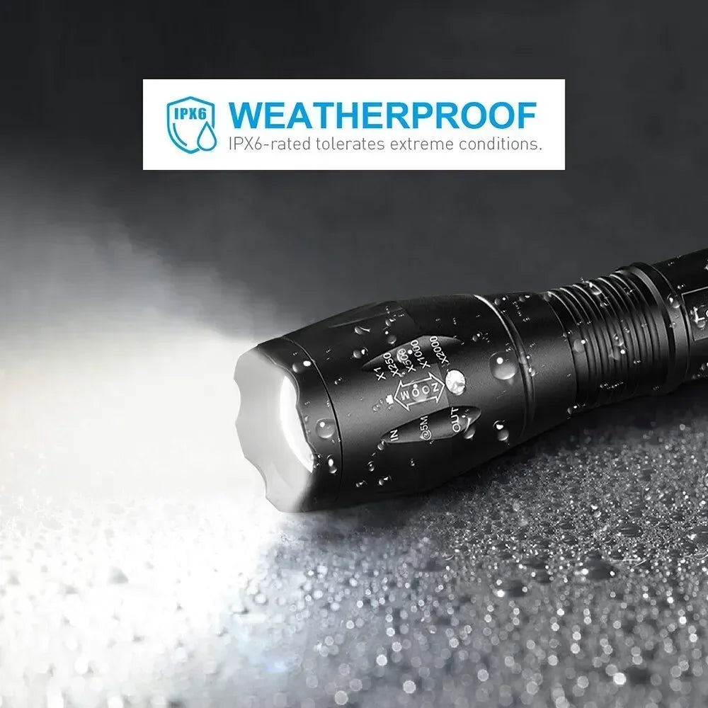 Zoomable LED Flashlight – 5 Modes