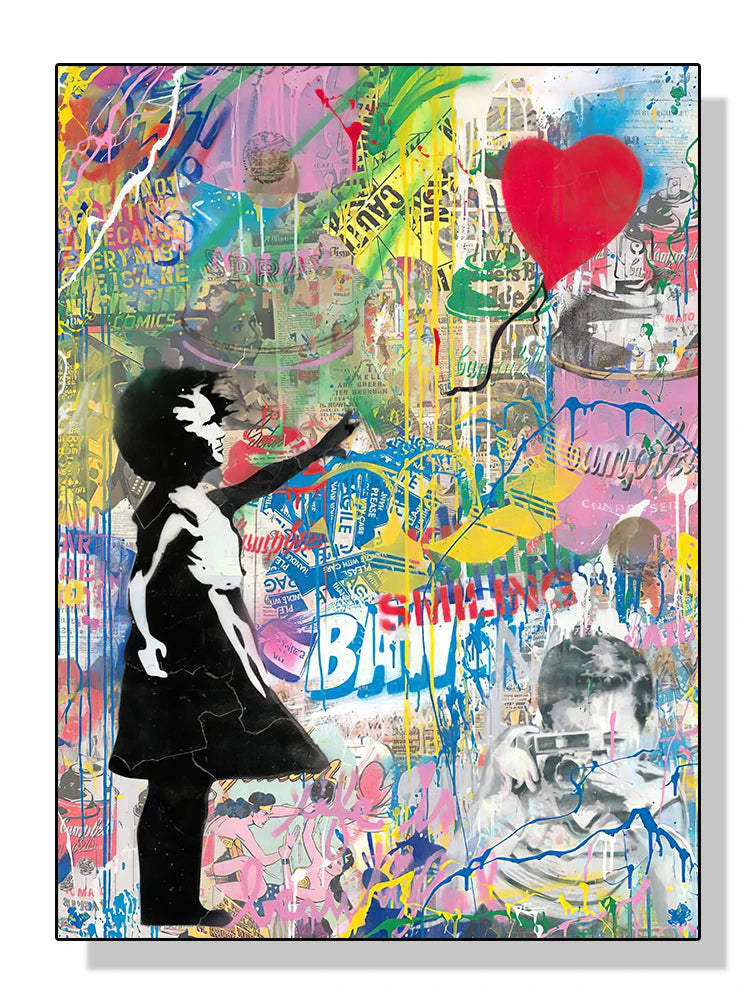 Banksy Graffiti Street Art Canvas Print