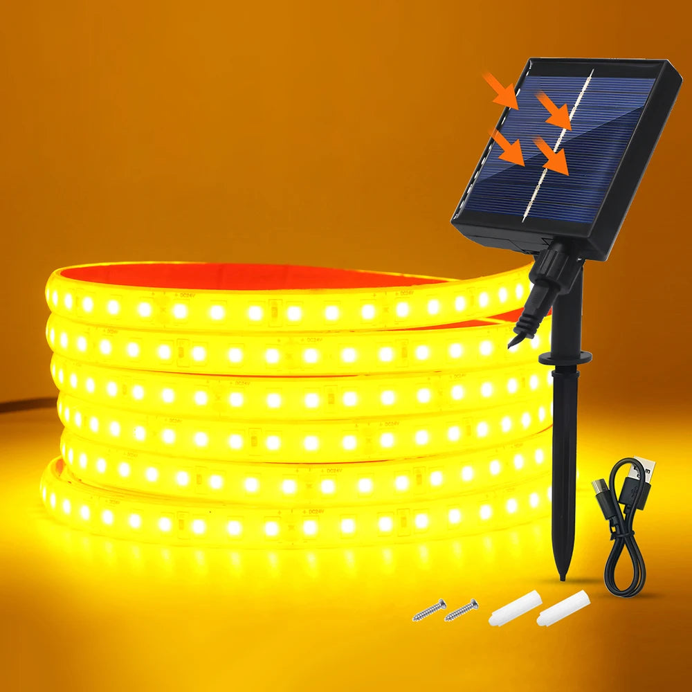 Solar Waterproof Outdoor LED Strip Light