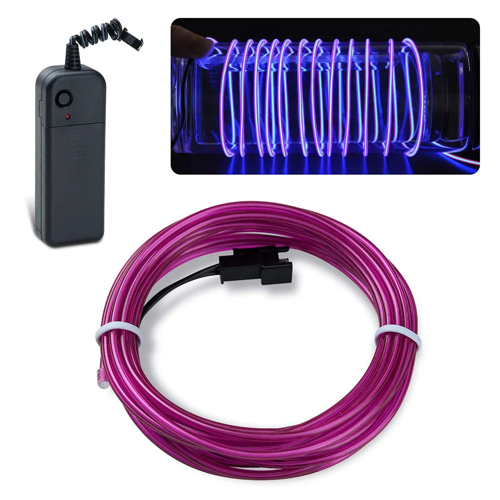 Neon Glow LED Wire Light Strip – Multicolour
