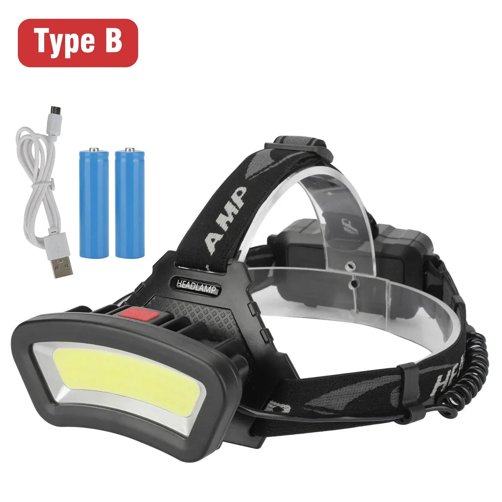 Motion Sensor LED Headlamp – COB Light