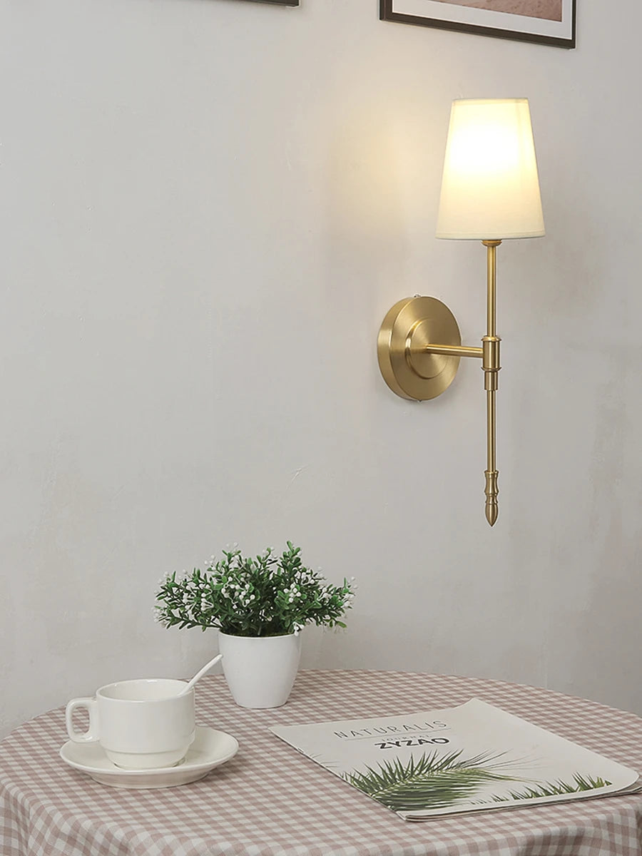 Retro Copper LED Wall Sconce – Bedside & Corridor