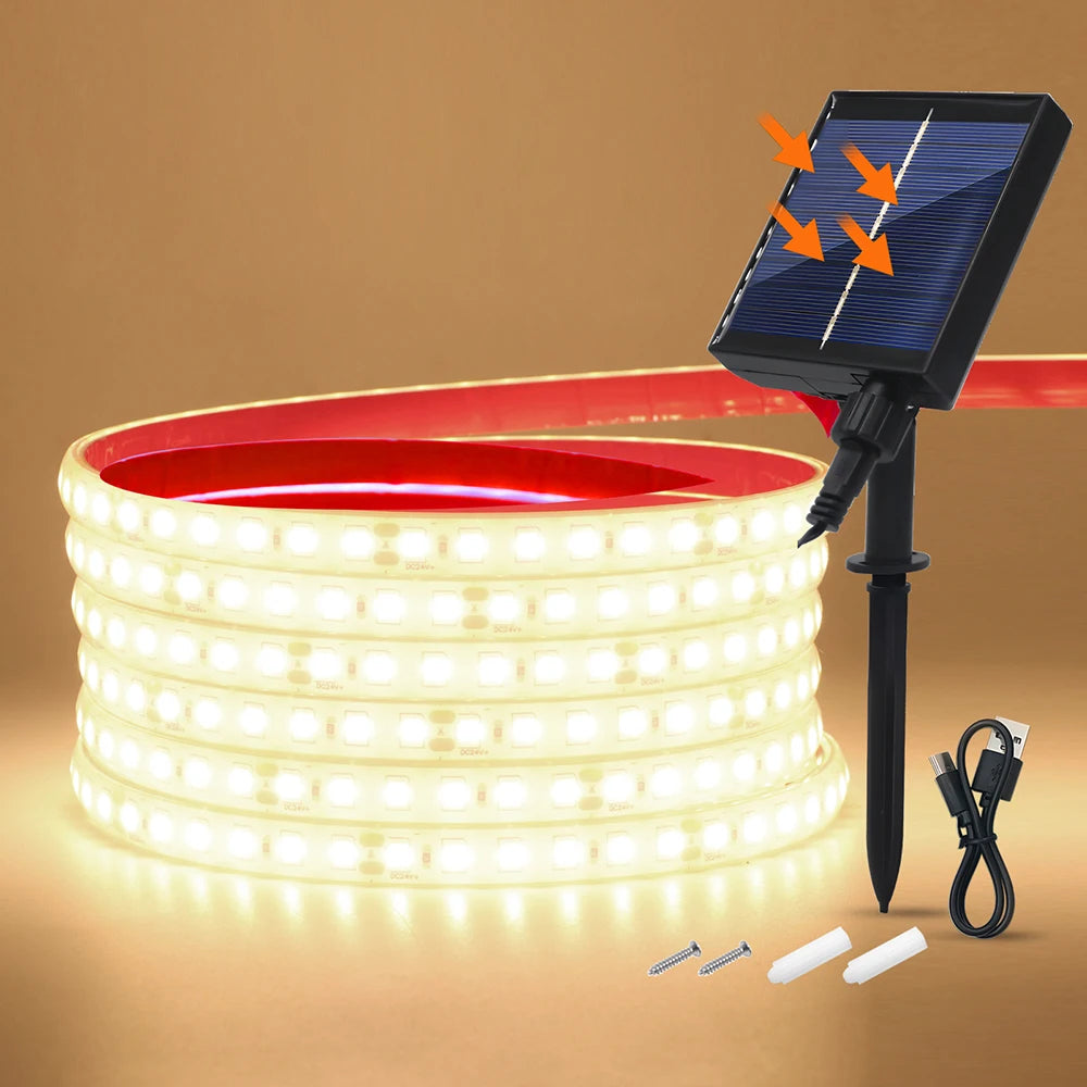 Solar Waterproof Outdoor LED Strip Light